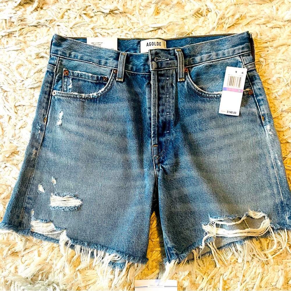 Agolde Parker Long Shorts. Sz 26.